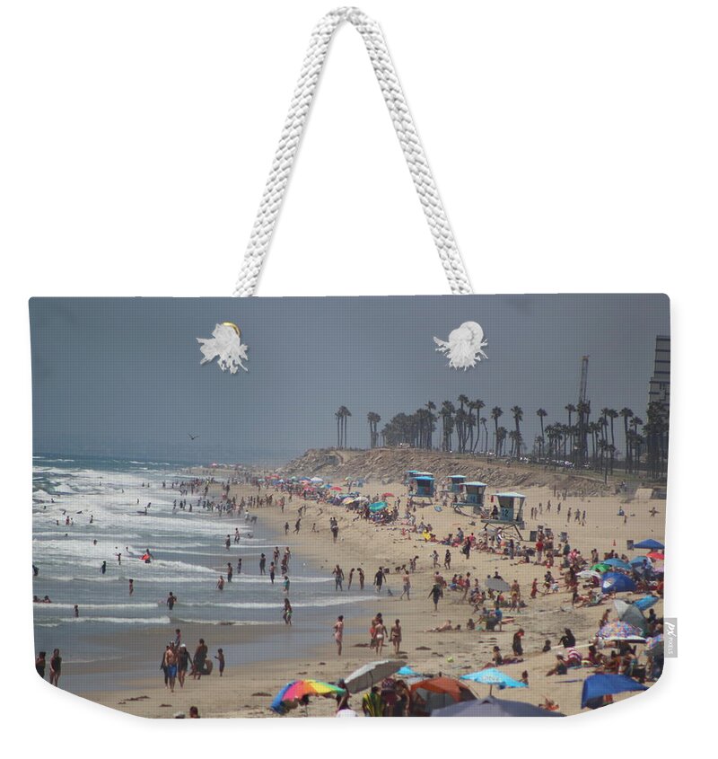 Beach Scene Weekender Tote Bag featuring the photograph Hazy Lazy Days of Summer by Colleen Cornelius