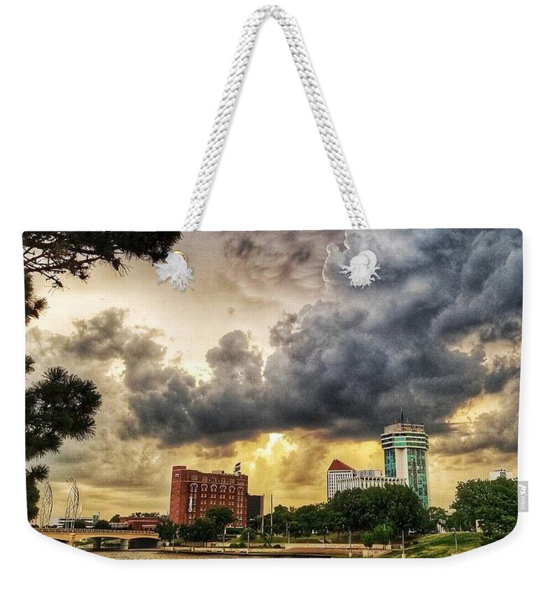 Hdr Weekender Tote Bag featuring the photograph HDR ict Thunder by Brian Duram