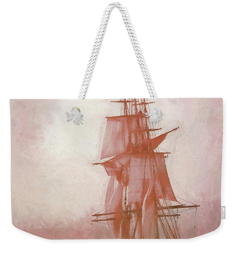 Salem Ma Weekender Tote Bag featuring the photograph Heading to Salem from the sea by Jeff Folger