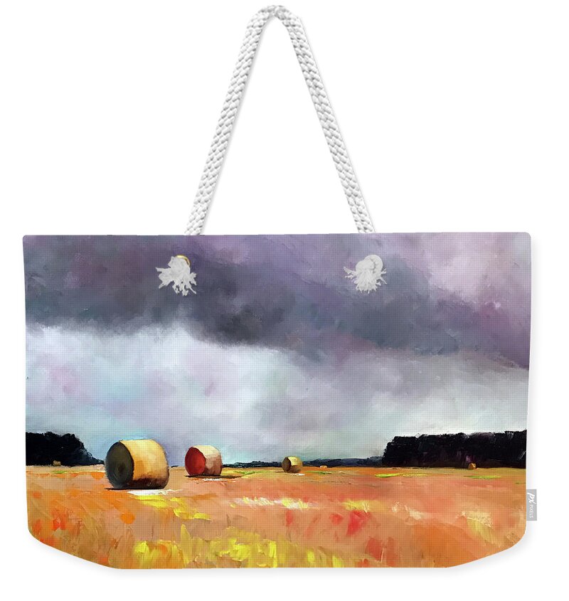  Weekender Tote Bag featuring the painting Heading to the Beach by Josef Kelly