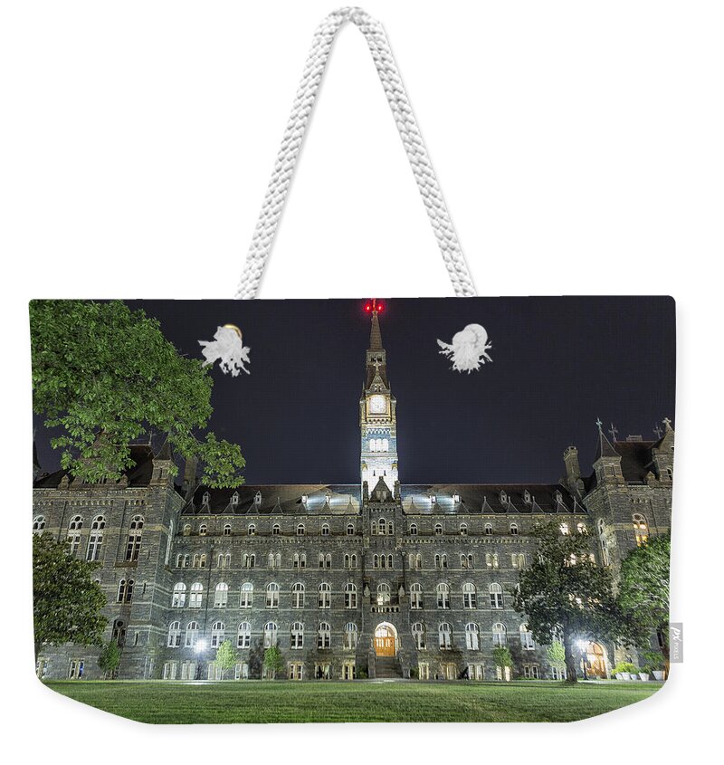 Healy Hall Weekender Tote Bag featuring the photograph Healy Hall by Belinda Greb