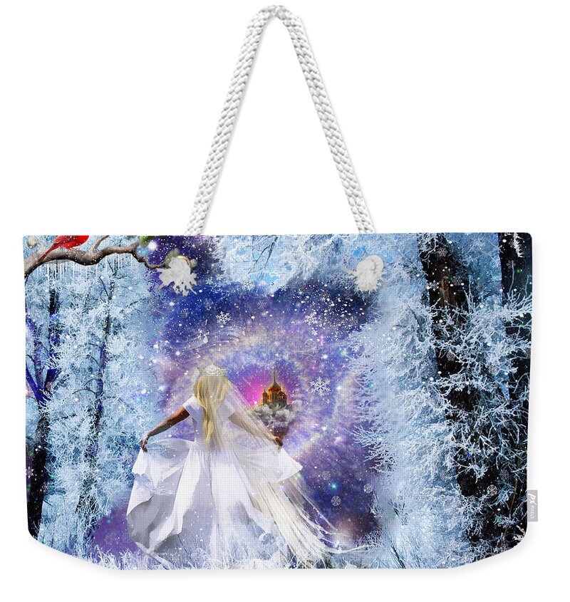 Bride Weekender Tote Bag featuring the digital art Heavens Window by Dolores Develde