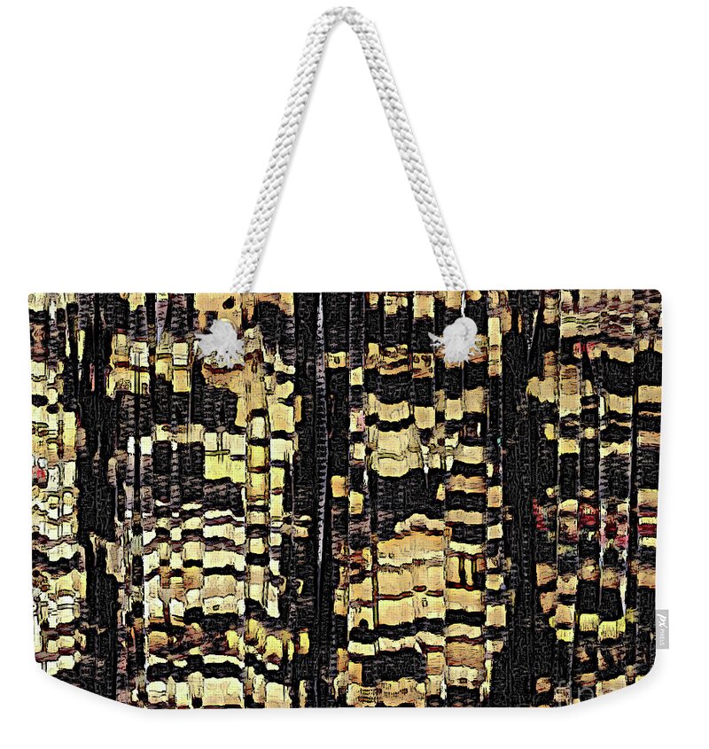 Vcr Tapes Weekender Tote Bag featuring the digital art Heavy Digital Abstract by Phil Perkins