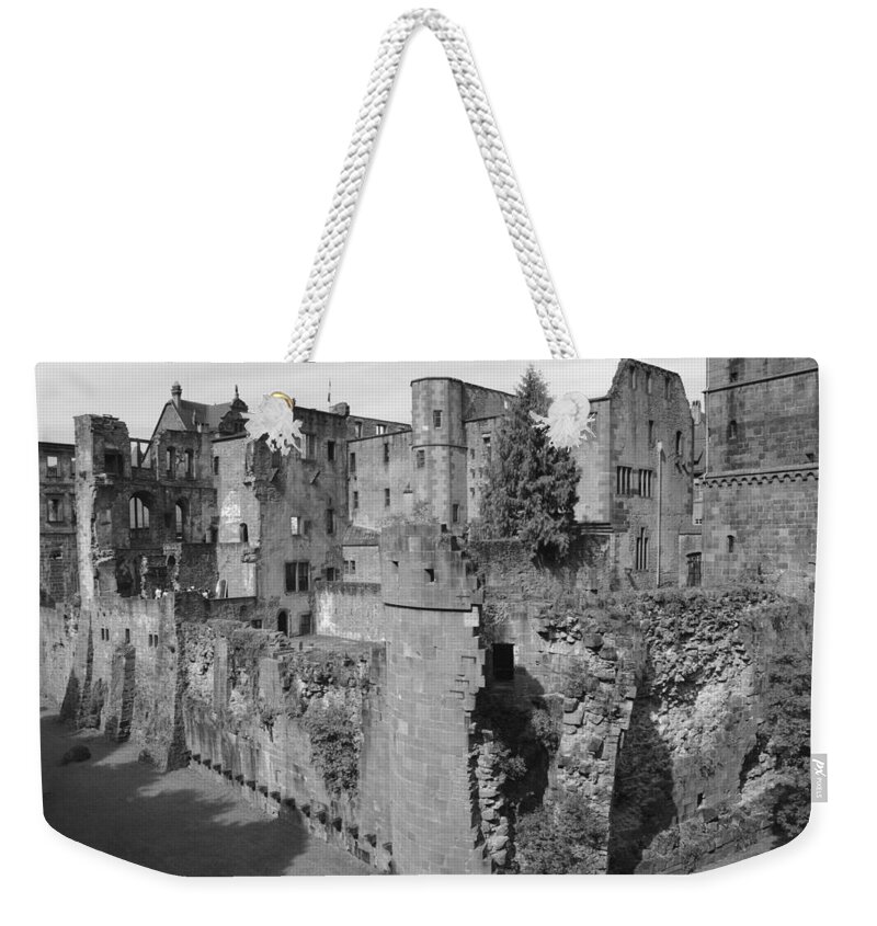 Heidelberg Weekender Tote Bag featuring the photograph Heidelberg Castle behind the scenes by Corinne Rhode
