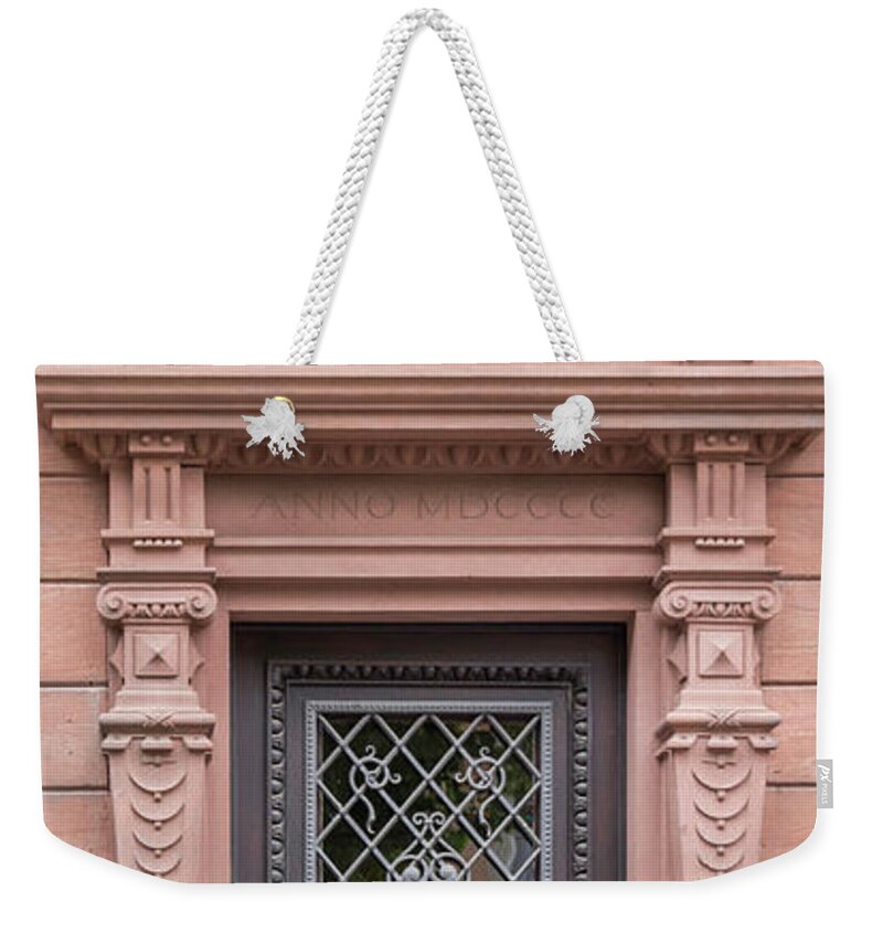 2014 Weekender Tote Bag featuring the photograph Heidelberg Door 10 by Teresa Mucha