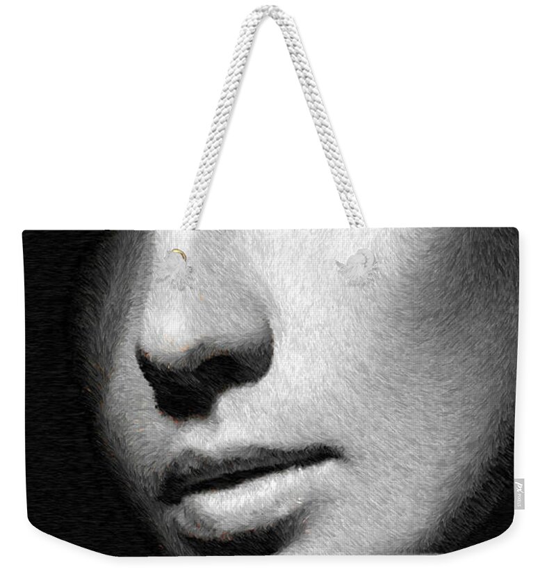  Weekender Tote Bag featuring the digital art Here is Looking at You by Rafael Salazar