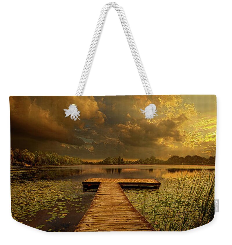 Scenic Weekender Tote Bag featuring the photograph Here Nothing Else Matters by Phil Koch