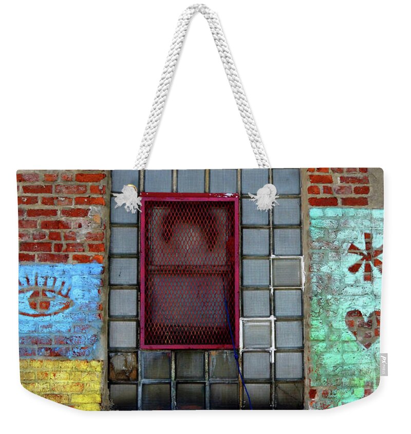 Window Weekender Tote Bag featuring the photograph Here's Looking at You by Cate Franklyn