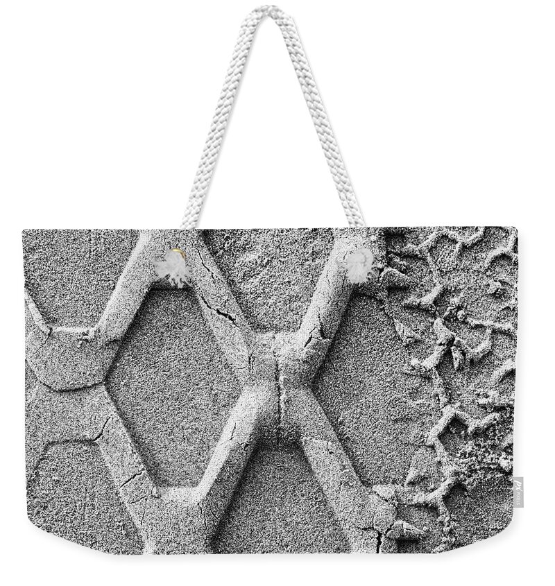 Tire Track Weekender Tote Bag featuring the photograph Hexagon by Joseph S Giacalone
