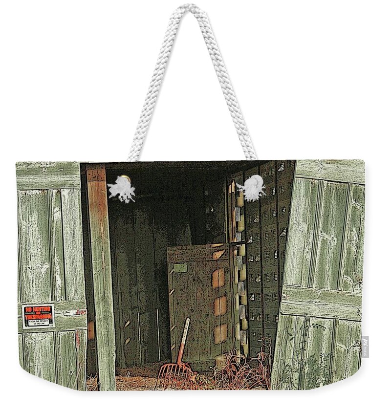 Barn Weekender Tote Bag featuring the photograph Hey Day by Julie Lueders 