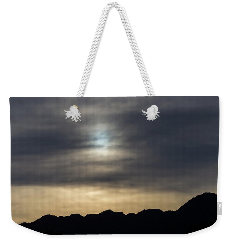 Sunrise Weekender Tote Bag featuring the photograph Hidden Sunrise by Douglas Killourie