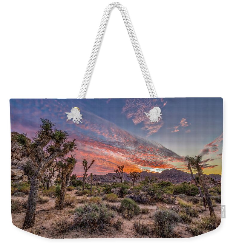 California Weekender Tote Bag featuring the photograph Hidden Valley Sunset II by Peter Tellone