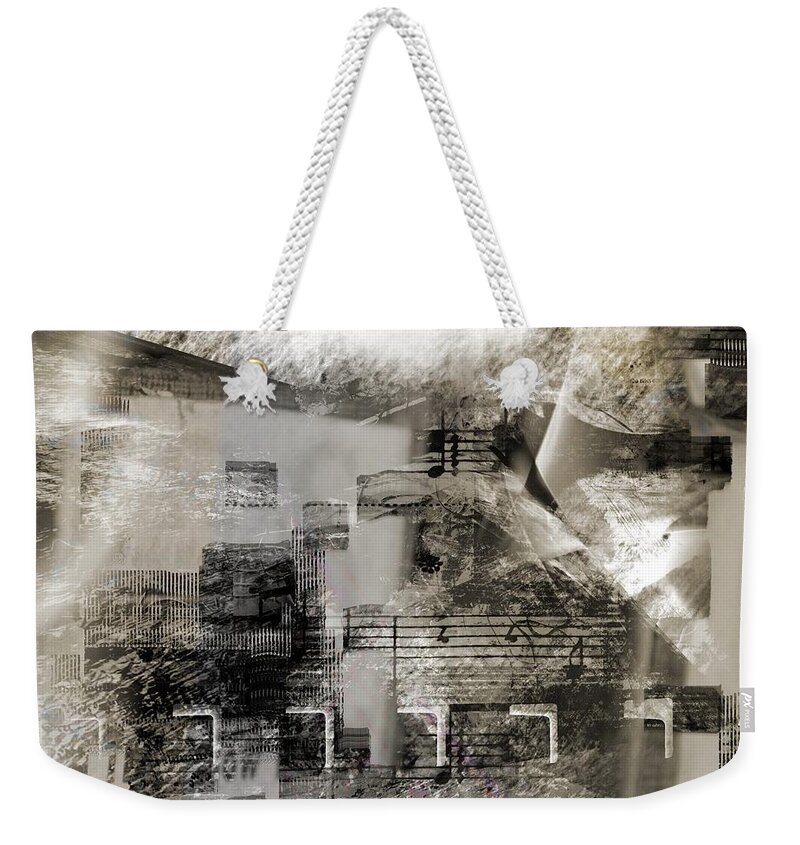 Abstract Weekender Tote Bag featuring the digital art Hide and seek by Art Di