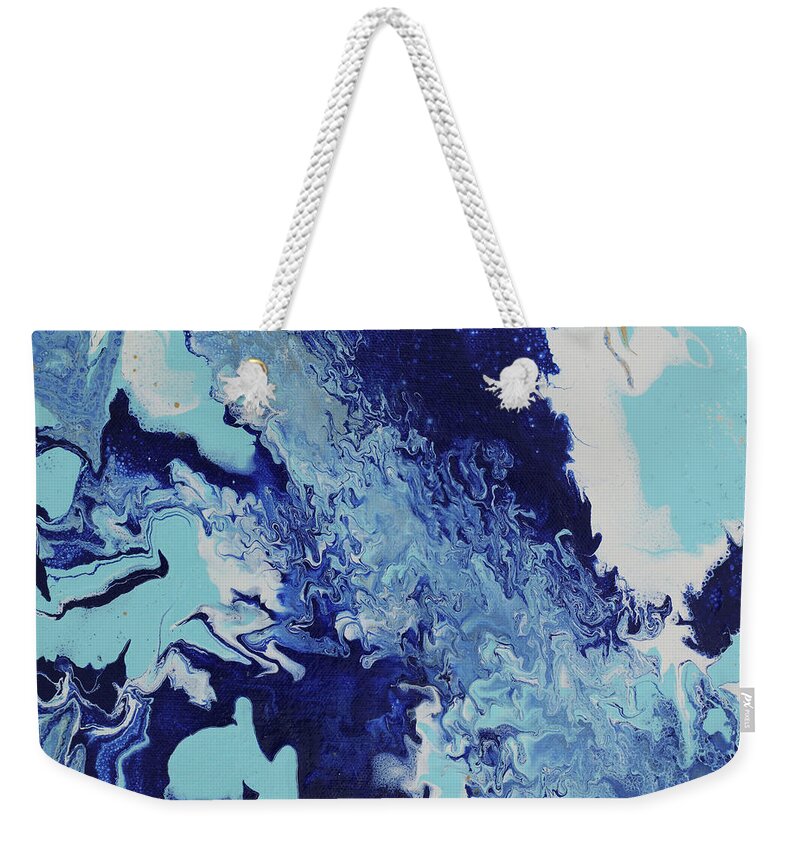 Organic Weekender Tote Bag featuring the painting Hideout by Tamara Nelson