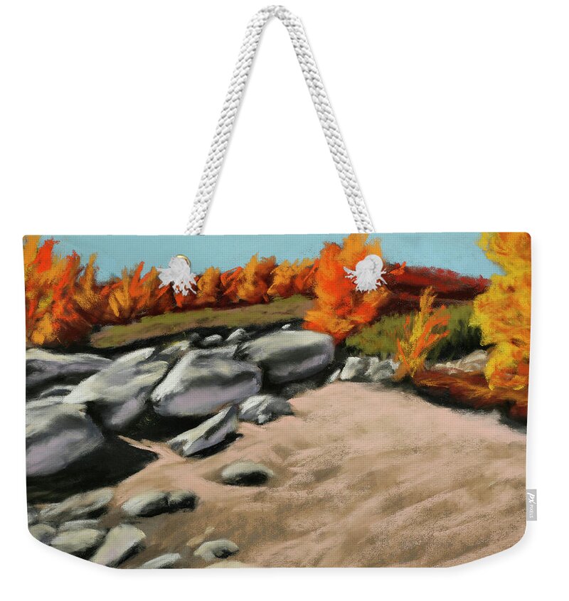 Landscape Weekender Tote Bag featuring the painting High in the LaSals by Sandi Snead