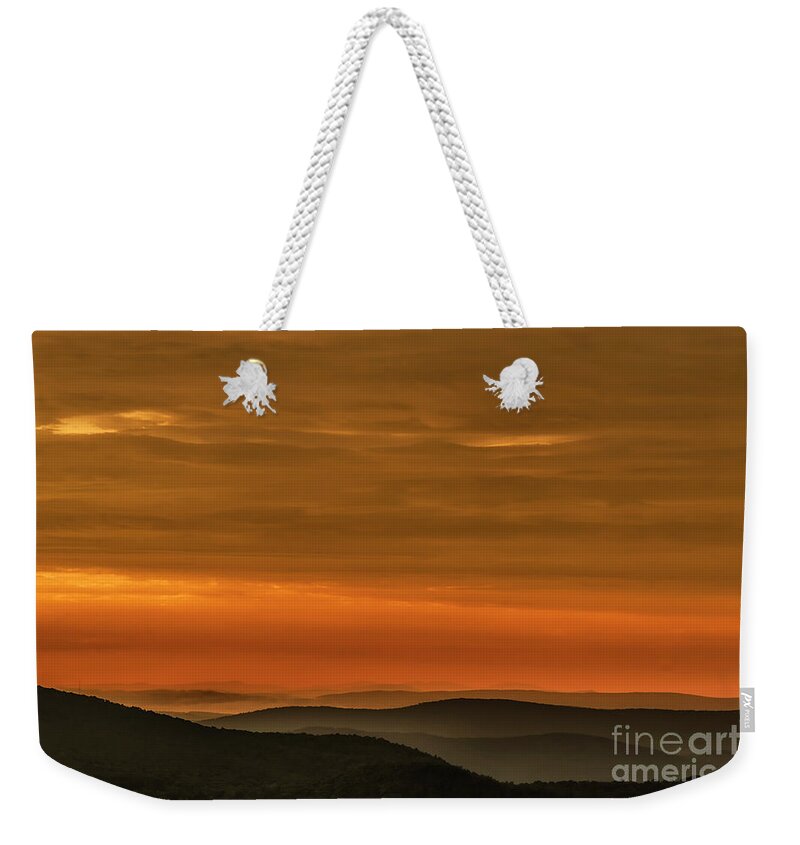 Sunrise Weekender Tote Bag featuring the photograph Highland Daybreak by Thomas R Fletcher