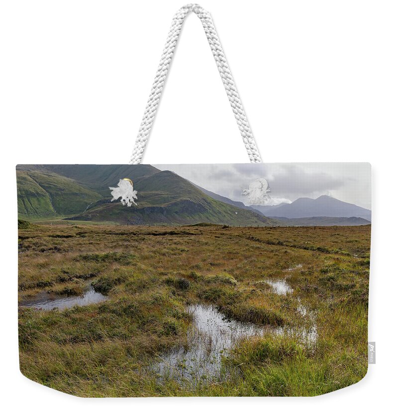 Highlands Weekender Tote Bag featuring the photograph Highland peat bog by Gary Eason