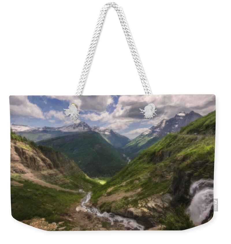 Highlands Weekender Tote Bag featuring the painting Highlands by Celestial Images