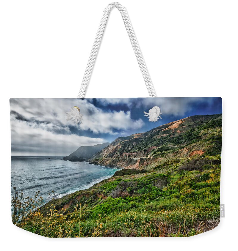 Beach Weekender Tote Bag featuring the photograph Highway Nr.1 - California by Andreas Freund