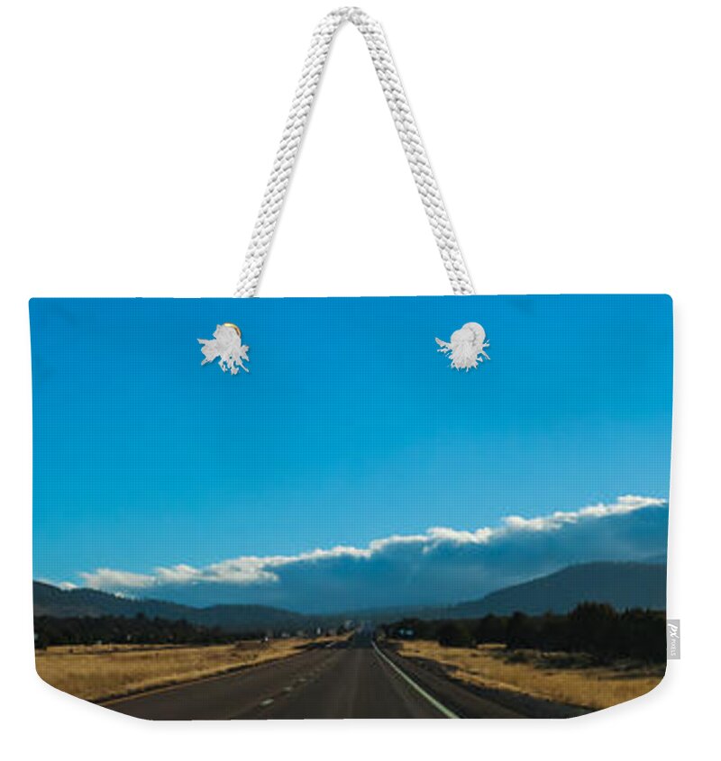 Arizona Weekender Tote Bag featuring the photograph Highway to Flagstaff by Ed Gleichman
