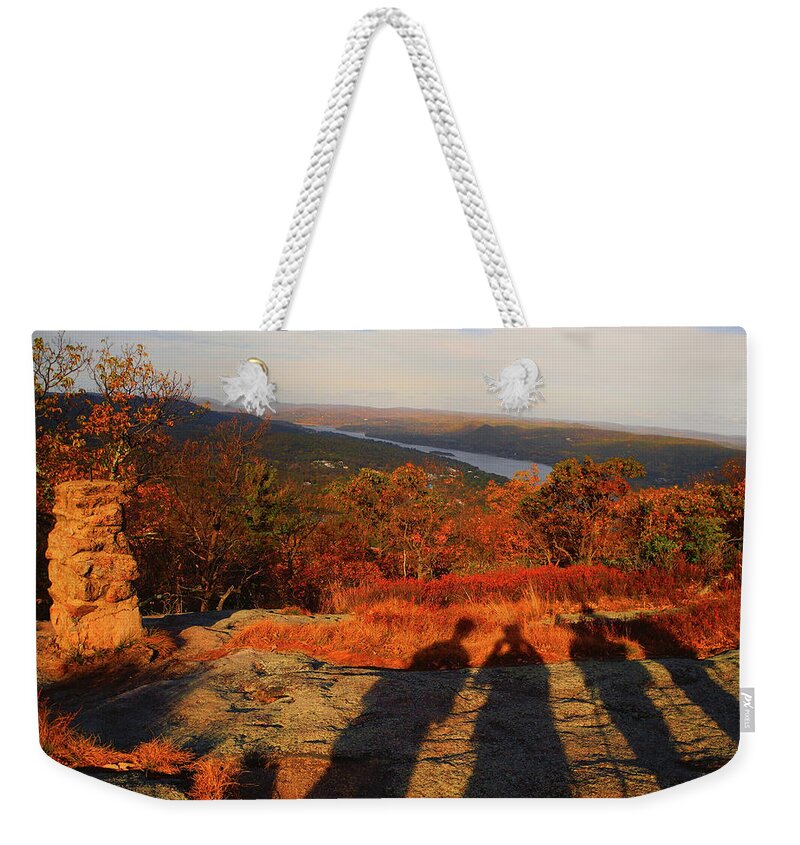 Hikers On The At Weekender Tote Bag featuring the photograph Hikers on the AT by Raymond Salani III