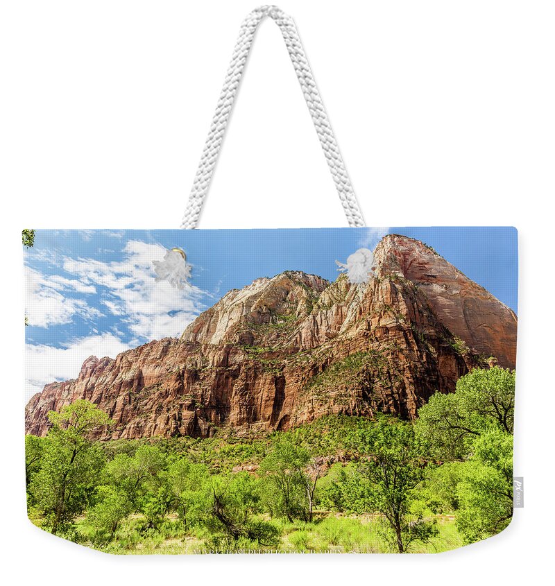 Zion Weekender Tote Bag featuring the photograph Hills of Zion by Mark Joseph