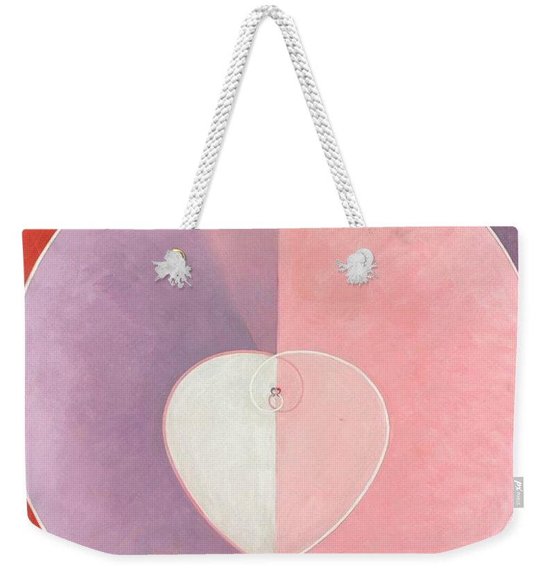 Doves No. 2 Weekender Tote Bag featuring the painting Hilma af Klint by MotionAge Designs