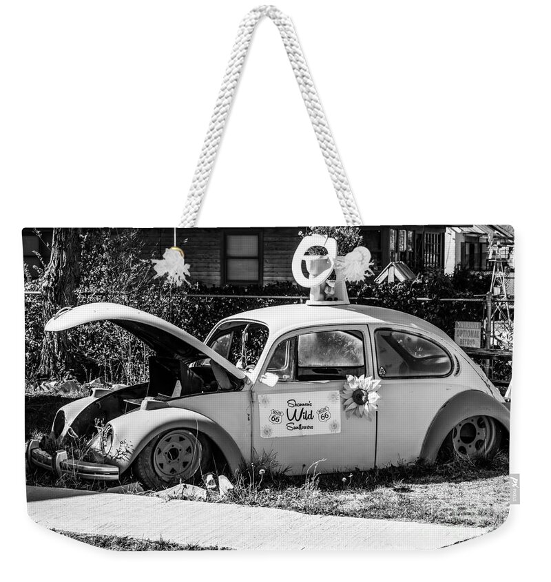 Route 66 Weekender Tote Bag featuring the photograph Historic Beetle by Anthony Sacco