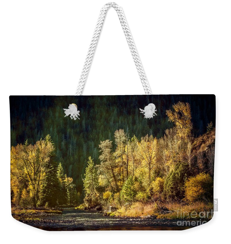 Fish Weekender Tote Bag featuring the photograph A Fishing Spot by Lynn Sprowl