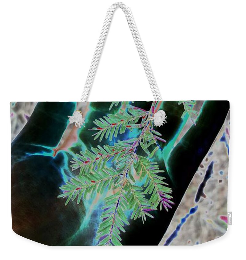 Nature Weekender Tote Bag featuring the photograph Holding Hands by Dani McEvoy