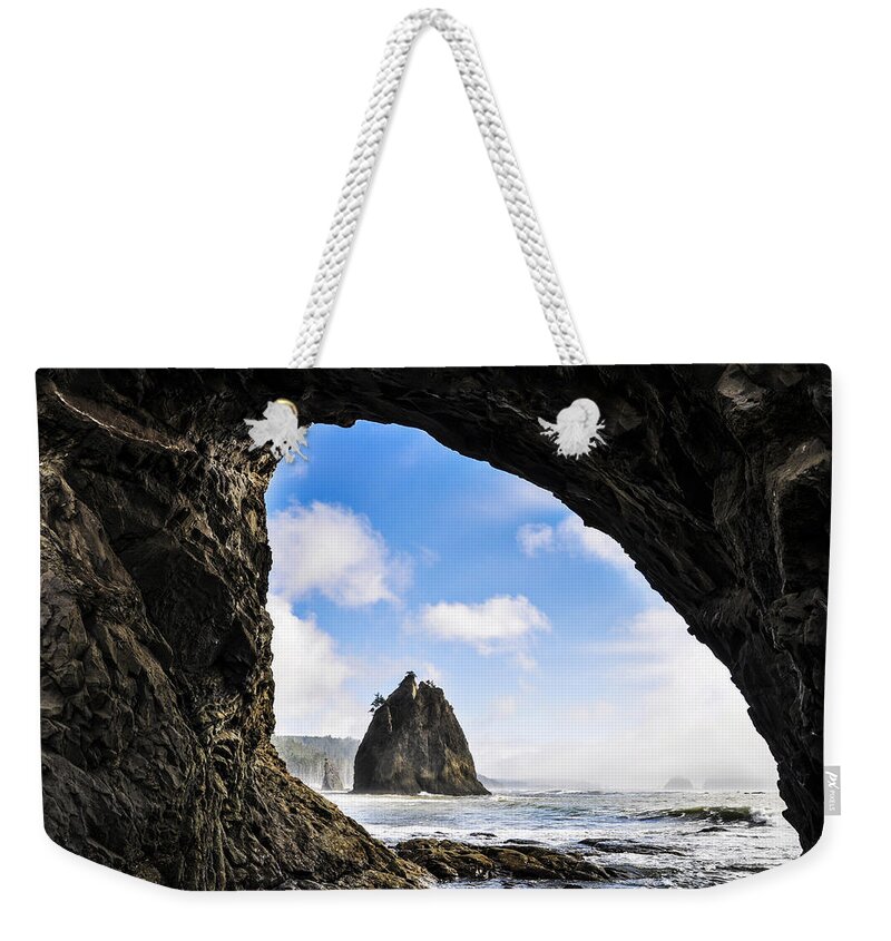 Scenic Weekender Tote Bag featuring the photograph Hole in the Wall by Pelo Blanco Photo