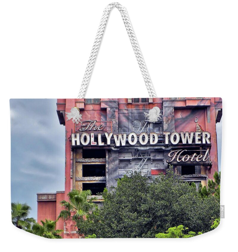 Tower Of Terror Weekender Tote Bag featuring the photograph Hollywood Tower Hotel Walt Disney World MP by Thomas Woolworth