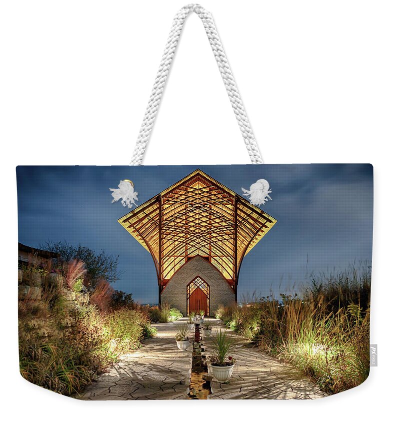 Holy Family Shrine Weekender Tote Bag featuring the photograph Holy Family Shrine by Susan Rissi Tregoning