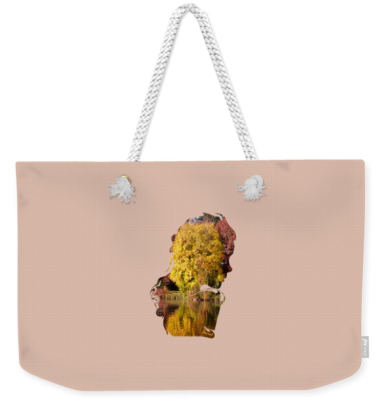 Hommage Weekender Tote Bag featuring the digital art Extraordinary Homage Mother Earth by Johannes Murat