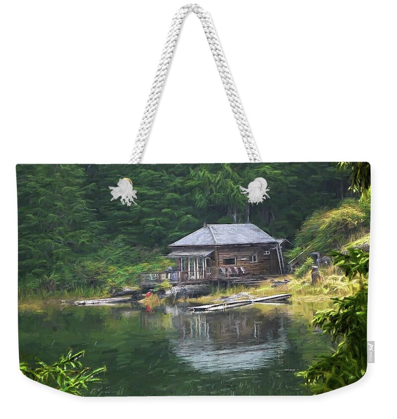 Home Is Where Weekender Tote Bag featuring the painting Home Is Where by Jordan Blackstone