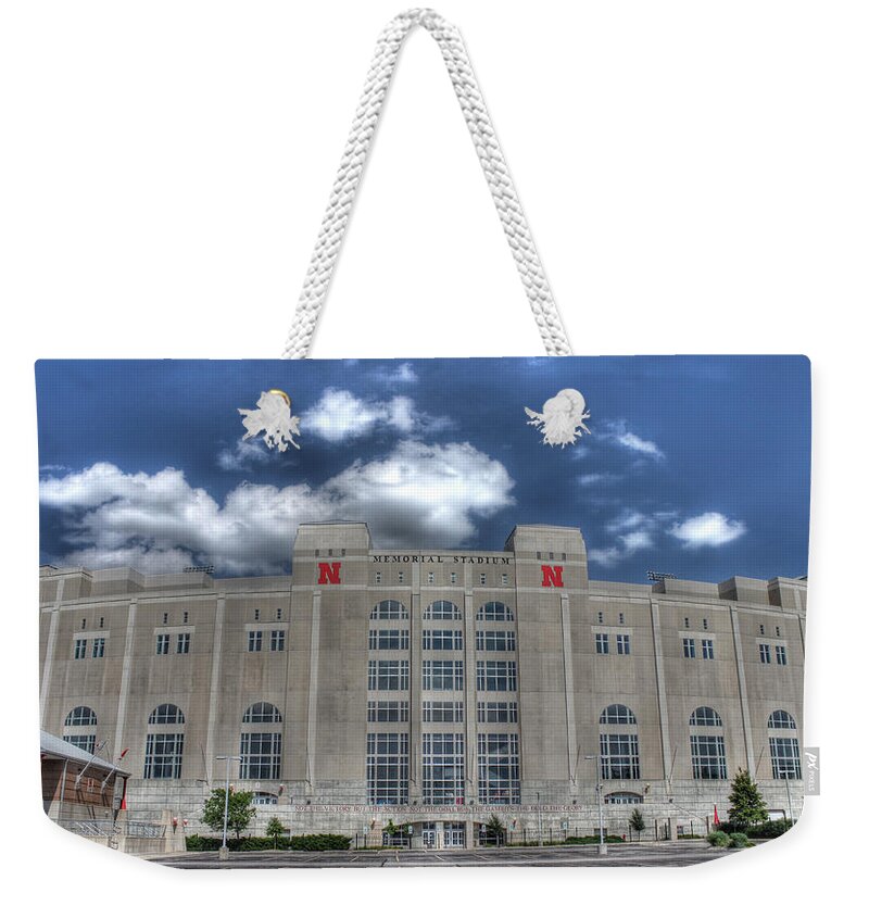 Nebraska Weekender Tote Bag featuring the photograph Home of the Huskers by J Laughlin