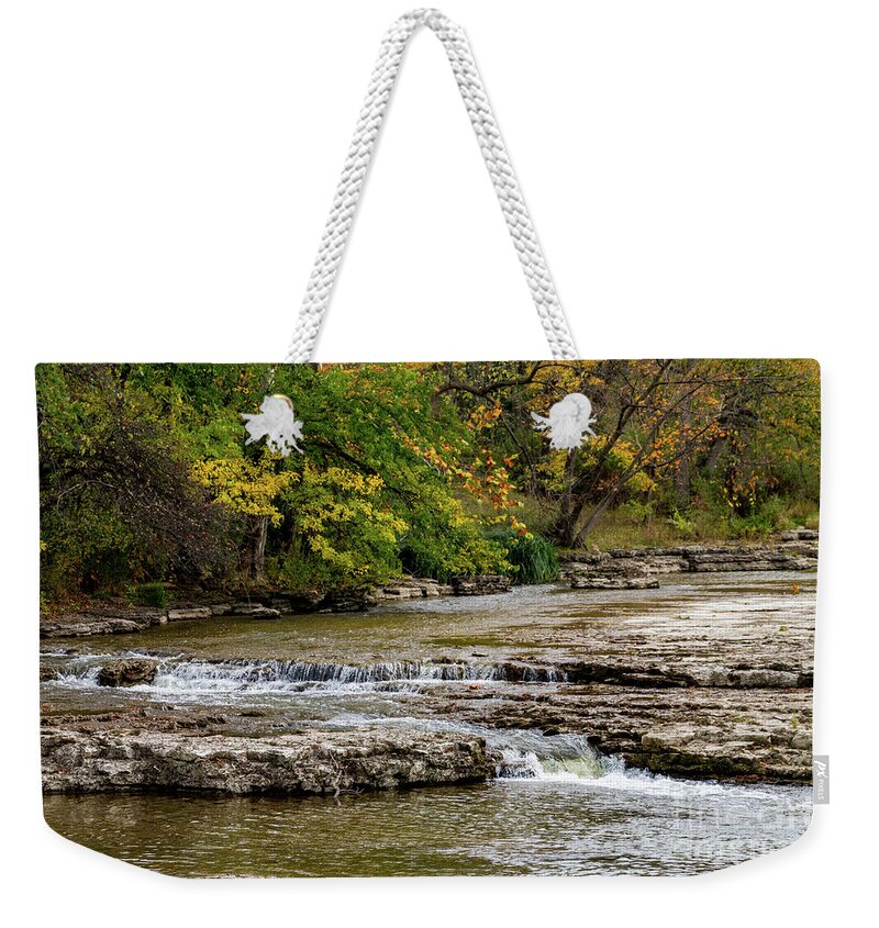 Water Weekender Tote Bag featuring the photograph Honeoye Creek by William Norton