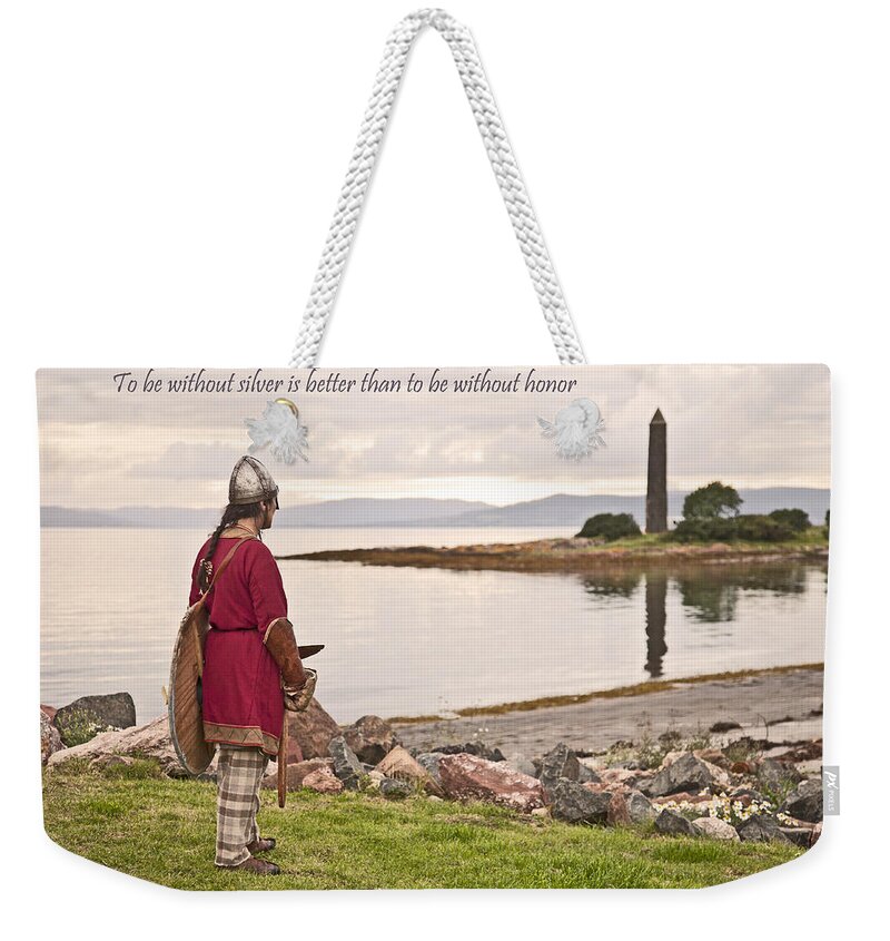 Viking Weekender Tote Bag featuring the photograph Honor by Liz Leyden