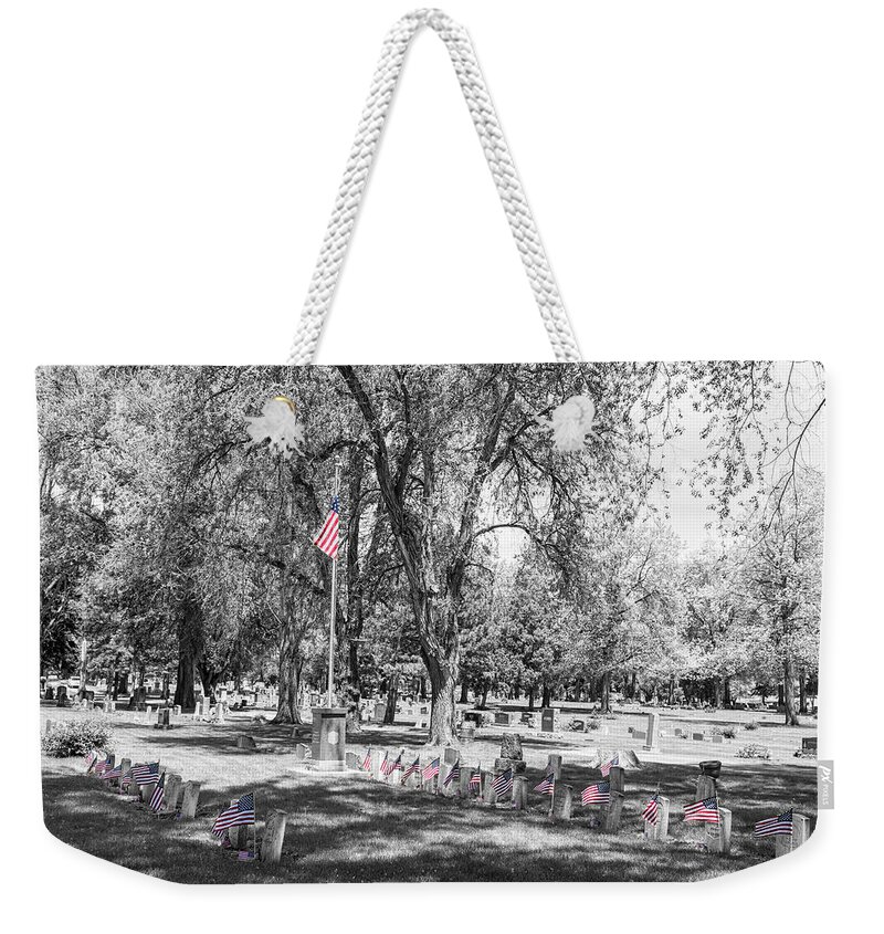 Memorial Weekender Tote Bag featuring the photograph Honor Thy Soldier Everywhere by James BO Insogna