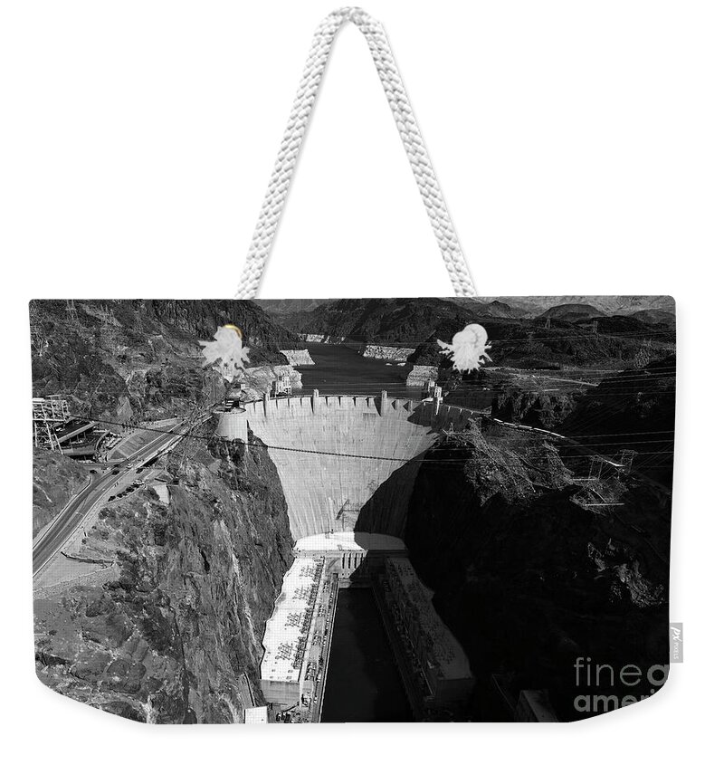 Horizontal Weekender Tote Bag featuring the photograph Hoover Dam, Arizona and Nevada by Patrick McGill