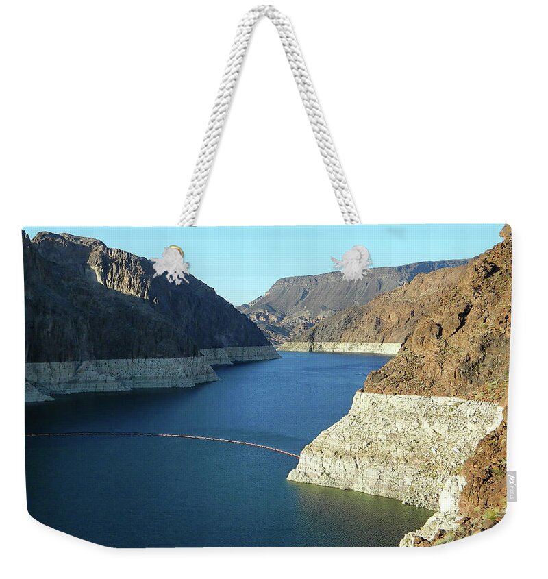Hoover Dam Weekender Tote Bag featuring the photograph Hoover Dam In May by Emmy Marie Vickers