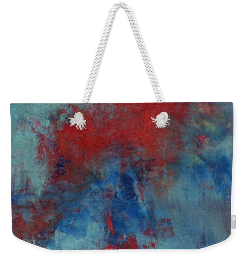 Oil Weekender Tote Bag featuring the painting Hoping by Marcy Brennan