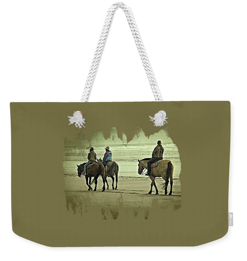 Ocean Weekender Tote Bag featuring the photograph Beach Rides by Thom Zehrfeld