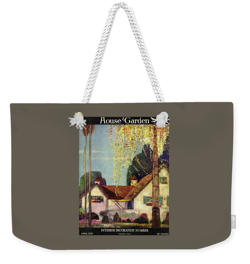 House And Garden Interior Decoration Number Cover Weekender Tote Bag