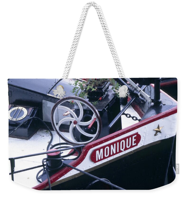 Paris Weekender Tote Bag featuring the photograph Houseboat in France by Frank DiMarco