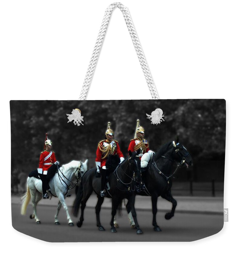 Household Cavalry Weekender Tote Bag featuring the photograph Household Cavalry by Chris Day