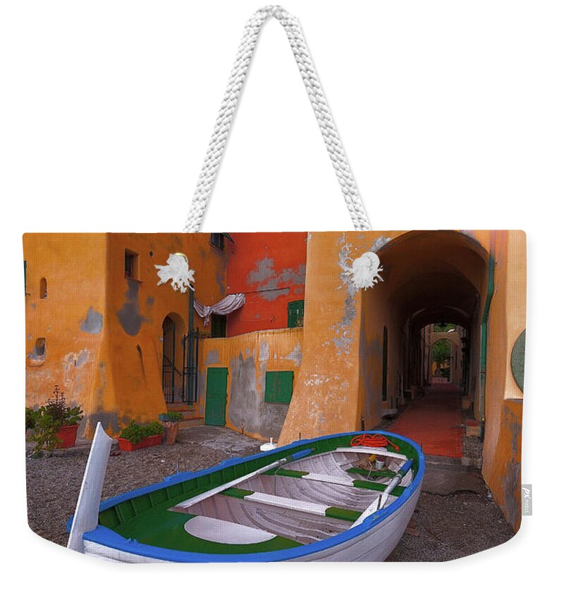 Seascape Weekender Tote Bag featuring the photograph Houses by the sea 4 by Giovanni Allievi