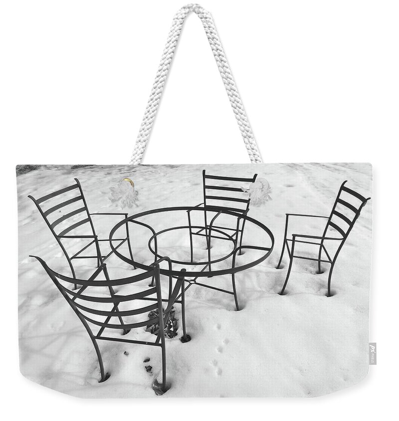 Lawn Furniture Weekender Tote Bag featuring the photograph Housesitting 23 by George Ramos