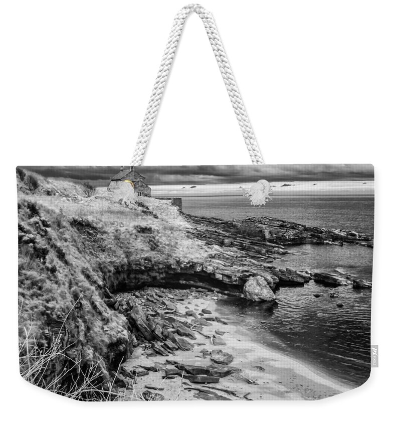 Bathing Weekender Tote Bag featuring the photograph Howick Bathing House by John Paul Cullen