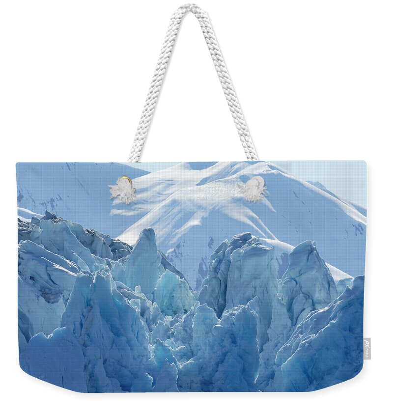 United States Weekender Tote Bag featuring the photograph Hubbard Glacier #2 - Wrangell St. Elias National Park by Darin Volpe